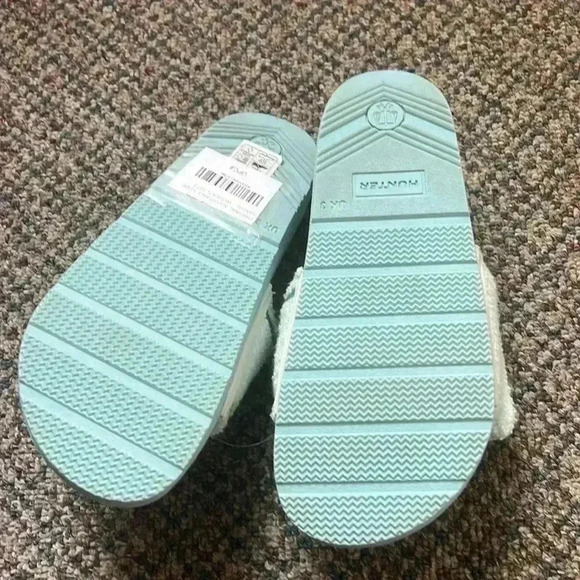 Hunter Eva slide sandals blue & baby blue terry cloth size 5 - Picture 4 of 4